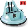 RELAX4LIFE Autoscontro Elettrico 12V per Bambini, con Telecomando, Doppio Joystick, Rotazione a 360°, 5 Modalità di Luci, Musica e Cintura di Sicurezza, per Bambini da 3+ Anni (BLU)