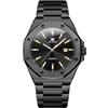 OLEVS Orologi da uomo di lusso, alla moda, con quadrante grande, analogico, al quarzo, in acciaio inox, impermeabile, da lavoro, da uomo, 3613 Nero, 3613-black, orologio da uomo