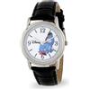 Disney Orologio da uomo Winnie The Pooh - Caratterizzato da quadrante classico con personaggi Ih-Oh con numeri di facile lettura - ottimo regalo per gli amanti dei fan - cassa argentata, quadrante