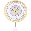 Vereen Movimento al quarzo Accessori Orologio 6 Gioielli per ISA 220 Movimento Orologio Data a ore 3 Movimento Singolo Calendario Sostituire, Come mostrato