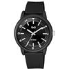 Q&Q Orologio da uomo in silicone, 10 bar, lancette luminose, analogico, al quarzo, VR52J01XY
