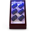 KLARSTEIN Klingenthal Elegante Portaorologi con Rotazione Destra-Sinistra (12 Orologi, 6 motori, Display touch LED per regolazione, cuscinetti in gomma piuma) Nero