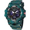 SMAEL - Orologio da uomo militare, impermeabile, sportivo, multifunzione, con data, LED, sveglia, cronometro, orologio digitale per uomini, Large Face, Cinturino