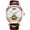 Haonb Orologi Da Polso,Orologio Multi-Cinetico Vuoto A Fase Lunare Impermeabile Impermeabile Con Orologio Meccanico Automatico