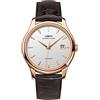 LOBINNI Orologio da polso da uomo in acciaio inox, automatico, meccanico, con data, analogico, casual, alla moda, Rosa-bianco-marrone, Meccanico