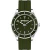 FREDDY - Orologio Donna In Silicone E Ceramica Verde Militare E Argento, Donna, Verde, Unica