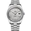WEICHULWJ CADISEN Design Automatico Orologio Da Uomo Meccanico Acciaio Inox Impermeabile Orologi Da Polso Omaggio Non allergico, 8185grigio/M, Bracciale
