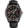 NAVIFORCE Orologi di cuoio impermeabili di lusso del fronte dell'oro della vigilanza del calendario del quarzo di, Oro rosa, Sport