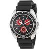 Nautica Orologio da uomo in silicone al quarzo, nero/rosso, Cinturino