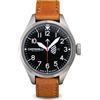 chotovelli Orologio Uomo Pilot Acciaio Impermeabile Cinturino in Pelle