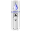 RSAOENF Nano Facial Mister - Spruzzatore portatile con specchio, mini nebulizzatore per la cura della pelle e il corpo del viso idratato e estensioni delle ciglia, ricaricabile tramite USB (bianco)