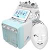 FLYUFO Macchina per la Bellezza del Viso all'ossigeno all'idrogen, Hydra Facial Macchina per La Pulizia, 7 in 1 Macchina per La Cura del Viso RF per Uso Facciale, Spa, Casa