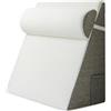 Folpus Cuscino a cuneo per letto, cuscino per schienale rialzato, triangolare in memory foam per divano