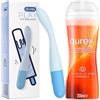 Durex Play Ice Breaker Vibratore in Silicone Flessibile Stimolatore Femminile Waterproof Slim + Durex Massage 2in1 Gel Lubrificante Intimo Sensuale Ylang-Ylang Compatibile Preservativi Sex Toys 200ml