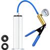 Generico Pompe del pene a vuoto con maniglia e manometro pompa del pene giocattoli del sesso per gli uomini, pompa ingrandimento estensore masturbare per uomo cazzo stretching (57mm)