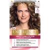 L'Oreal Paris L'Oréal Paris Excellence Crème Tintura permanente per capelli, Colore dei capelli radioso a casa con copertura dei grigi fino al 100%, Pro-cheratina, Fino a 8 settimane di colore, 6 cast