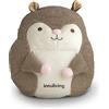 Innoliving INN-768S Peluche Scoiattolo Riscaldabile, Cuscino Termico a Forma di Scoiattolo, Scaldino Elettrico Senza Acqua, Cordless, Durata Calore 6 Ore