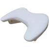 harayaa Poggiabraccio a forma di U in pelle PU Poggiamano per unghie Cuscino poggiamano per unghie Supporto staccabile Portatile per saloni Unghie Tech Home, bianco