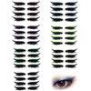 HADAVAKA 4 Paia Di Adesivi Per Eyeliner, Adesivi Per Ciglia, Adesivi Glitterati Per Eyeliner, Adesivi Autoadesivi Riutilizzabili Per Eyeliner E Ciglia Con Glitter, Per Festa Di Matrimonio (All)