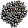 Generic Set di Strumenti per Nail Art, 15 Pezzi - Kit Fai da Te con Penne per Punteggiatura, Graffiti, Fiori e Geometrie - Timbri per Unghie Facili per Donne e Ragazze