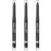 Rimmel London Rimmel Exaggerate Shine On Smokeys Gel Eyeliner Matita Occhi Nero 001 28G x 3