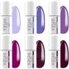 Generic Yoshi - Set di 6 colori per ogni umore - Rosa allegro, classico blu jeans, denim versatile, romantico, caldo, favoloso delicato, viola autunnale, 6 ml