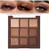 FLYEEO Aspetto Neutro Marrone Marrone Scuro Oro Rosa Colorato 9 Colori Matte Gloss Ombretto Nudo Alto Pigmento Trucco