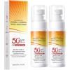 BAInuai Crema solare vitamina C SPF 50+, protegge e corregge i danni causati dal sole, equilibra il tono della pelle, per viso e collo, per tutti i tipi di pelle (2)