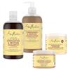 Shea Moisture SheaMoisture Set - Olio di ricino nero giamaicano set per la cura dei capelli Shampoo 1x 384 ml, Balsamo 1x 384 ml, Maschera Intensiva 1x 355 ml, Leave-In 1x 431 ml#