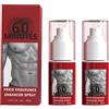 KLOUYHTY Men's Spray Long Lasting Delay Spray,Men Energy Massage Essential Oil,Men'S Energy Strength Massage Cream,Cream For Men,Delay Sprayer,Applause For Love (2PCS)