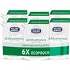 Neutro Roberts, Sapone Liquido Ecopouch Antibatterico, Ecoricarica Ecologica, Pelle Sana e Protetta, Té Verde - Confezione da 6 Pezzi da 400 ml - Esclusiva Amazon