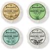 Störtebekker Shaving Accessories Störtebekker® Premium sapone da barba Set - Sandalo, Cocco, Menta, Aloe Vera - Fatto a mano - Perfetto per la rasatura con rasoio e rasoio monolama - Saponi da barba vegani donna e uomo - 70g