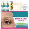 Generico Kit per sbiancare le sopracciglia - Schiarente per sopracciglia per uso trucco | Formula in delicata con di sollevamento controllato e applicazione di miscela omogenea con finitura