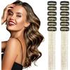 Dalababa 12 Pezzi Extension per Capelli, Clip In Fata Orpelli dei Capelli, Scintillio Partito Dazzle Accessori per Donne Ragazze Partito Festival - Oro