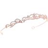 FRCOLOR Tiara Nuziale con Rhinestone Coroncina per Sposa e Speciali Fascia per Oro Rosa Design Confortevole e Brillantezza