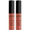 NYX Professional Makeup Soft Matte Lip Cream Tinta Labbra Tonalità Leon Lunga Durata Finish Matte Cremoso Leggero Colore Extra Pigmentato - 2 Rossetti da 8ml