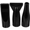 FUOYLOO Ugello per Asciugacapelli 3 Pezzi in Abs Nero da 4,2 Cm per Styling Chioma, Raccoglie e Distribuisce Flusso D'aria Mantenendo i Chioma Lisci