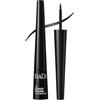 Isadora The Glossy Eyeliner 40 Chrome Black - Eyeliner Liquido Waterproof, Finish Lucido, Alta Pigmentazione, Applicazione Facile, Vegan