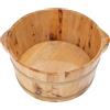 SOLOCJNL Vasca per piedi in legno con serbatoio di calore, secchio per piedi in legno, pratico secchio per pedicure, secchio sauna per benessere, spa, sauna, regalo, 36,5 x 18 cm