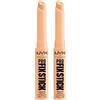 Nyx Professional Makeup Pro Fix Stick Correttore 06 Natural Idrata Corregge Illumina con Acido Ialuronico Tenuta 12h per Pelli da Chiare a Medie - 2 Correttori