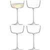 LSA International BG07 BOrough, Bicchiere da cocktail, 240 ml, Trasparente, Confezione da 4