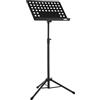 GEWA leggio per orchestra - Metallo - pieghevole - Piastra perforata e rimovibile - ABS e connessione a prisma - Altezza 67-120 cm - Peso 3,8 kg - nero