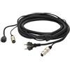 Proel PH080LU5 - Cavo professionale combinato per segnale audio e alimentazione di rete da 5mt, Nero