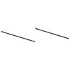 ifundom 2pezzi Truss Rod Acciaio Per Chitarra Tipo Doppio Corso Nero Per Riparazioni e Costruzione Di Chitarre