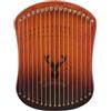 HUIOP Lira Arpa 17 Corde Portatile in Legno Massello di Faggio - Strumento Musicale Con Chiave di Accordatura e Plettri per Principianti, Bambini e Adulti