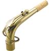 Btuty B66 Sassofono Contralto Sax Curva Collo Ottone E-flat Alto Sax Gomito 24,5 mm Ugello con Pad in Pelle Professionale Parte di Ricambio Sax Isolante Calore