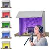 Moubhjd Pannello Isolamento Microfono,Cabina di Registrazione Portatile, Pannelli Acustici, Cabina Acustica Fatta in Casa, Insonorizzazione Dell'ufficio, per Studio di Registrazione-(80x80x80cm)