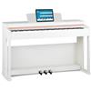 McGrey DP-19 WM Pianoforte digitale - 88 tasti pesati con azione a martello e risposta al tocco - 8 suoni - 32 ritmi di accompagnamento - design sottile - Tasteria e 3 pedali - Bianco opaco