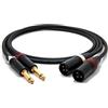 enoaudio Mogami 2534 Quad Cavo Coppia (L,R) professionale | Neutrik Gold 6,3mm TS - XLR maschio | HiFi - 3,0 m