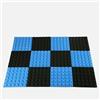 Lenacustica Pannelli fonoassorbenti piramidale nero/azzurro. Pacco da 20